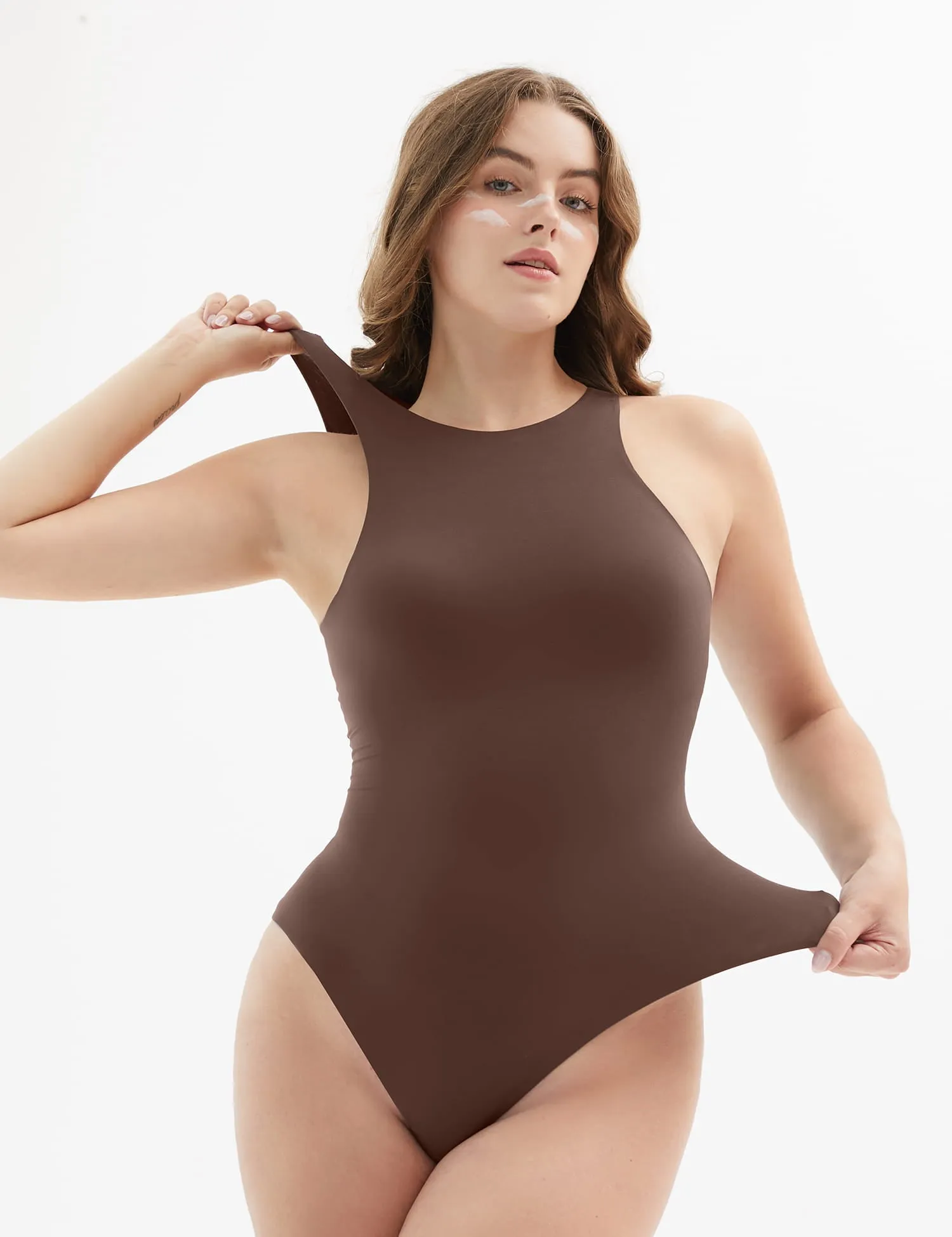 High Neck Sleeveless Bodysuit