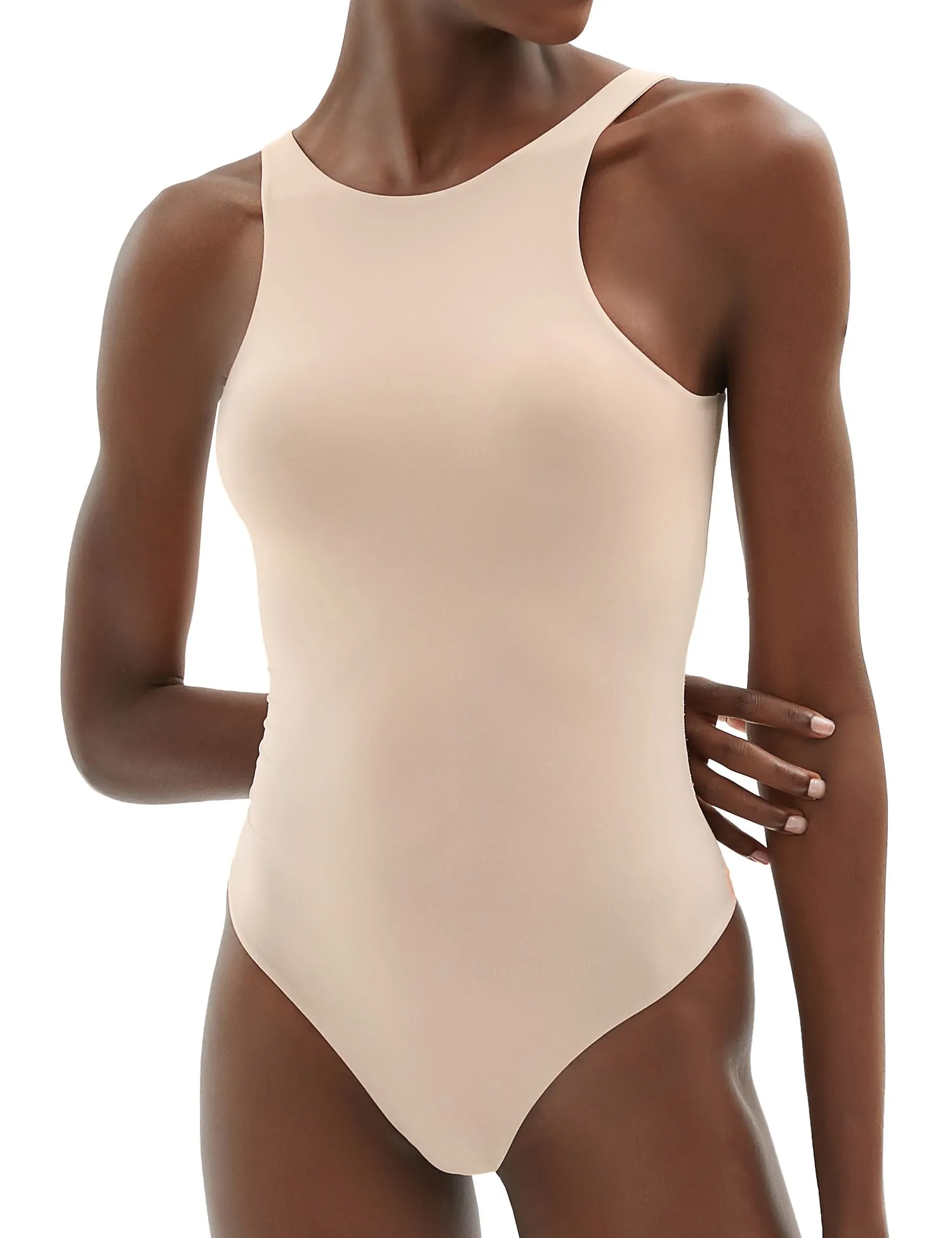 High Neck Sleeveless Bodysuit
