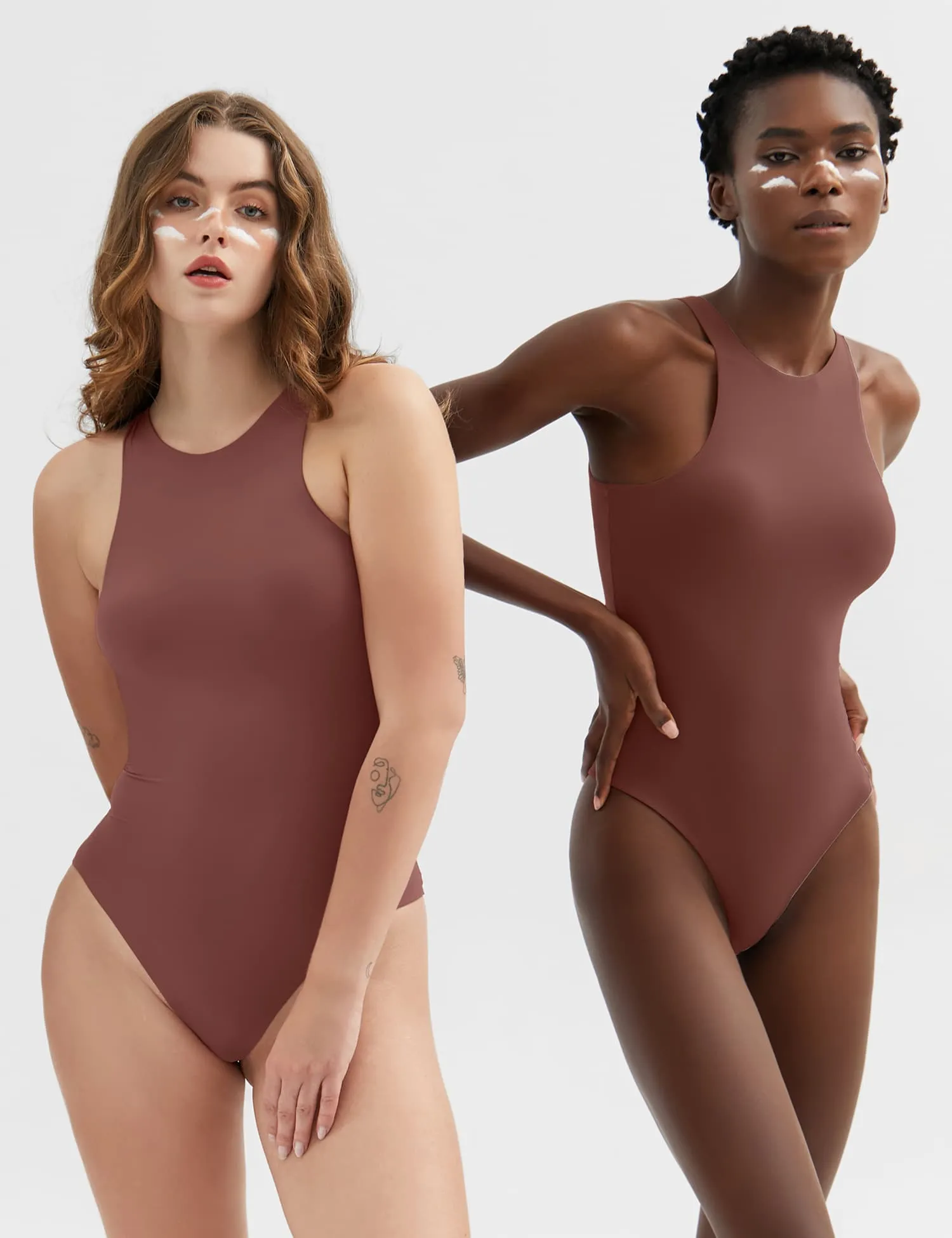 High Neck Sleeveless Bodysuit