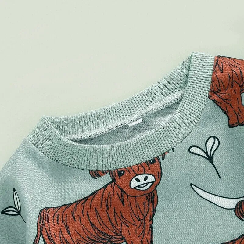 Highland Cow Baby Bodysuit