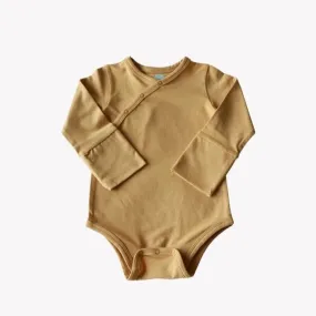 Honeycomb Long Sleeve Snap Shoulder Bodysuit