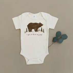 I Got It From My Papa, Bear Organic Baby Onesie®