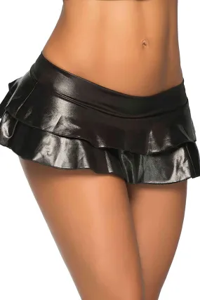 IGR Women Merry See Leather Black Mini Skirt - Lethbridge