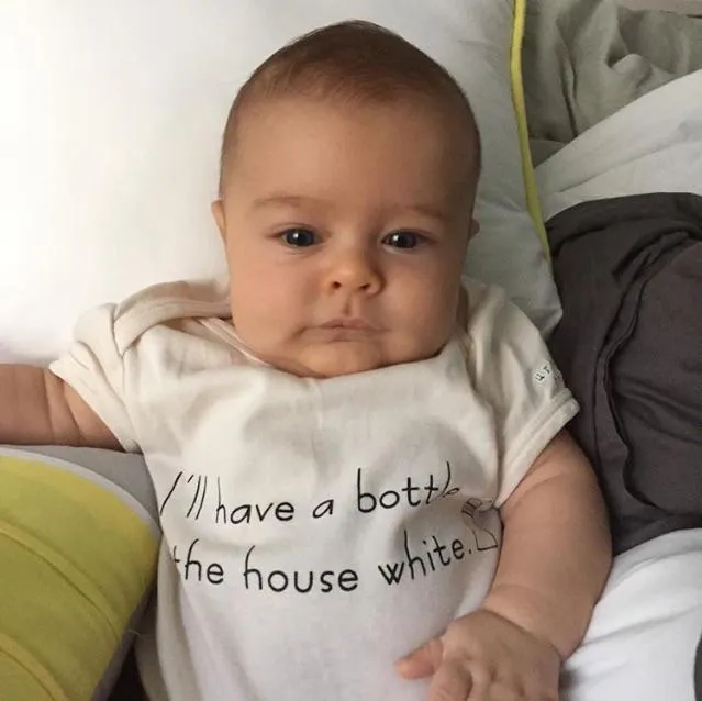 I'll Have A Bottle Of The House White Organic Baby Onesie®