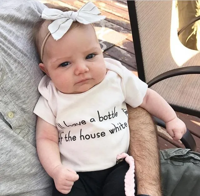 I'll Have A Bottle Of The House White Organic Baby Onesie®