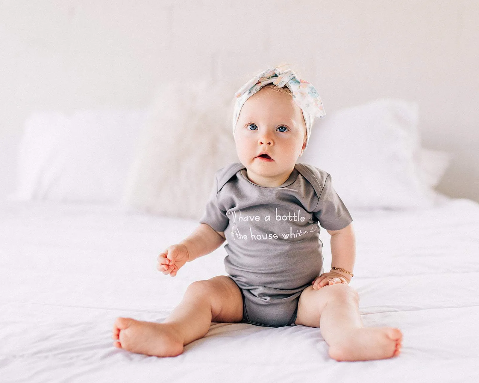 I'll Have A Bottle Of The House White Organic Baby Onesie®