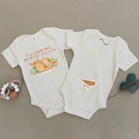 I'll Have The Breast Please Thanksgiving Turkey Organic Baby Onesie®