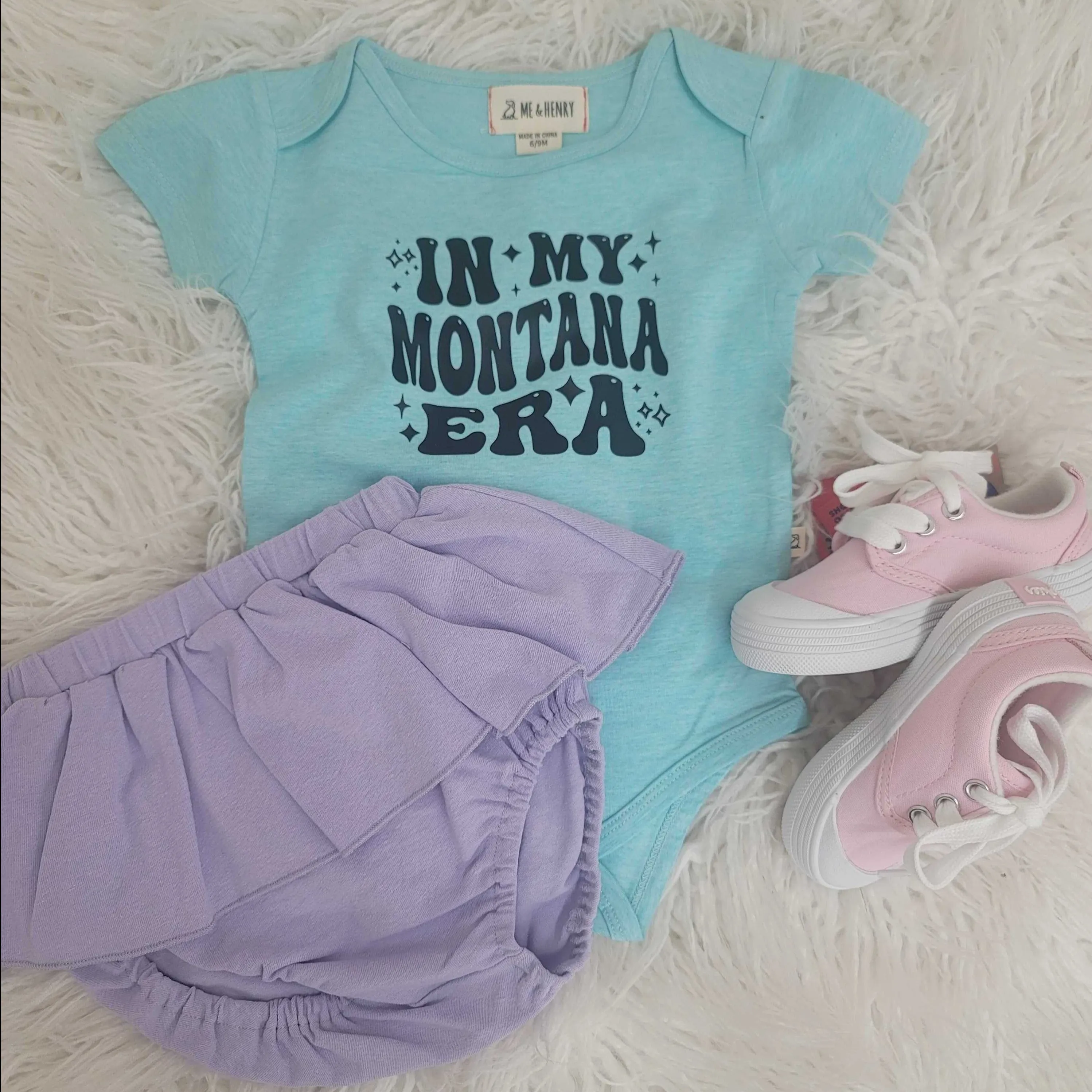 In My Montana Era Blue Infant Top