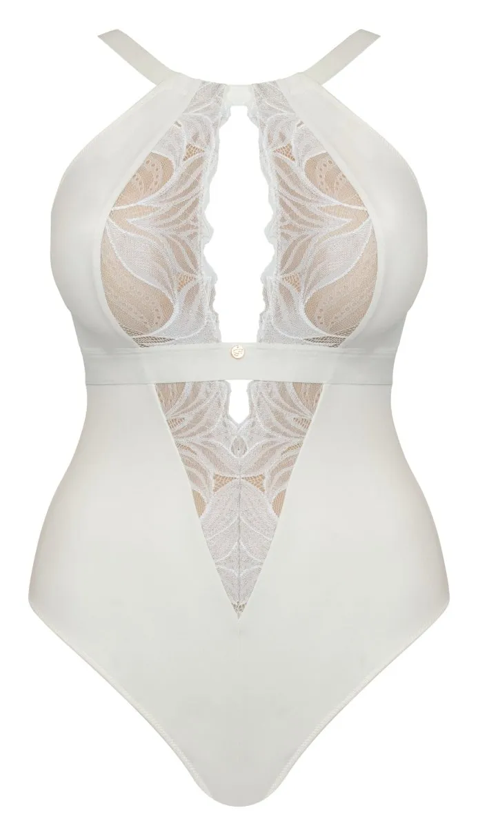 Indulgence Stretch Lace Bodysuit Ivory