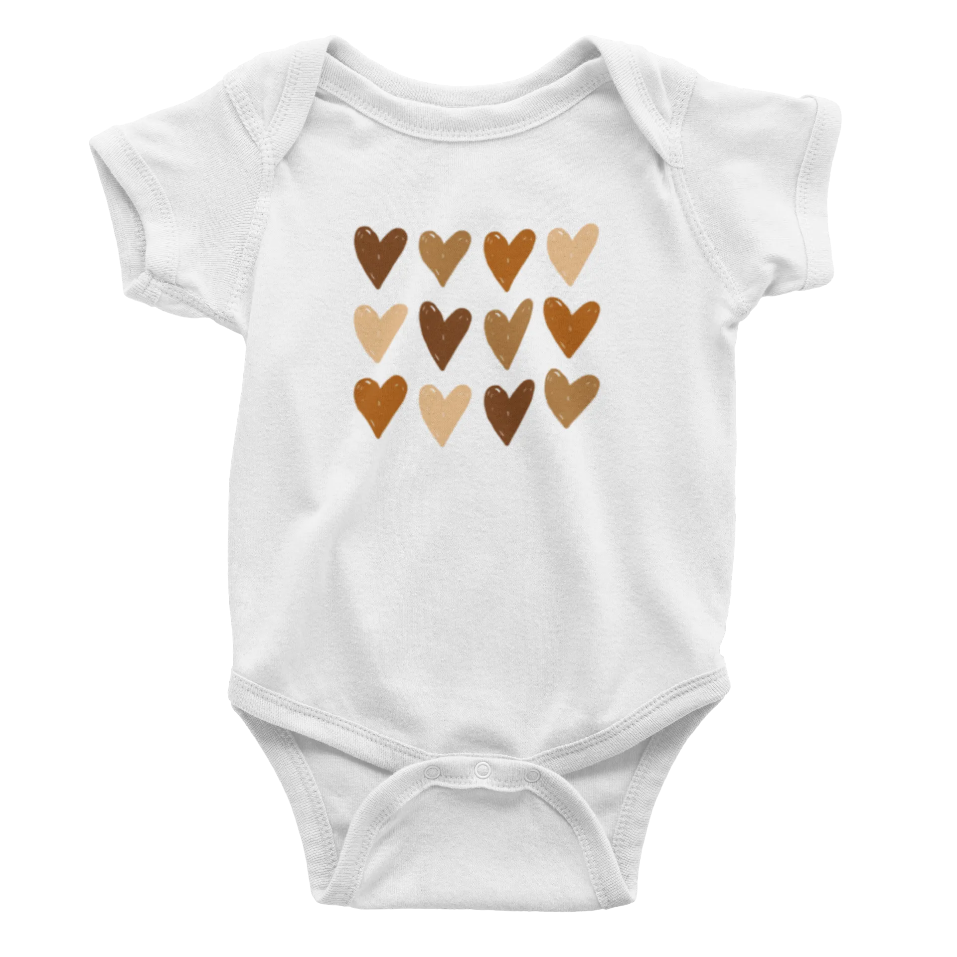 Infant Hearts Multicolor - Bodysuit