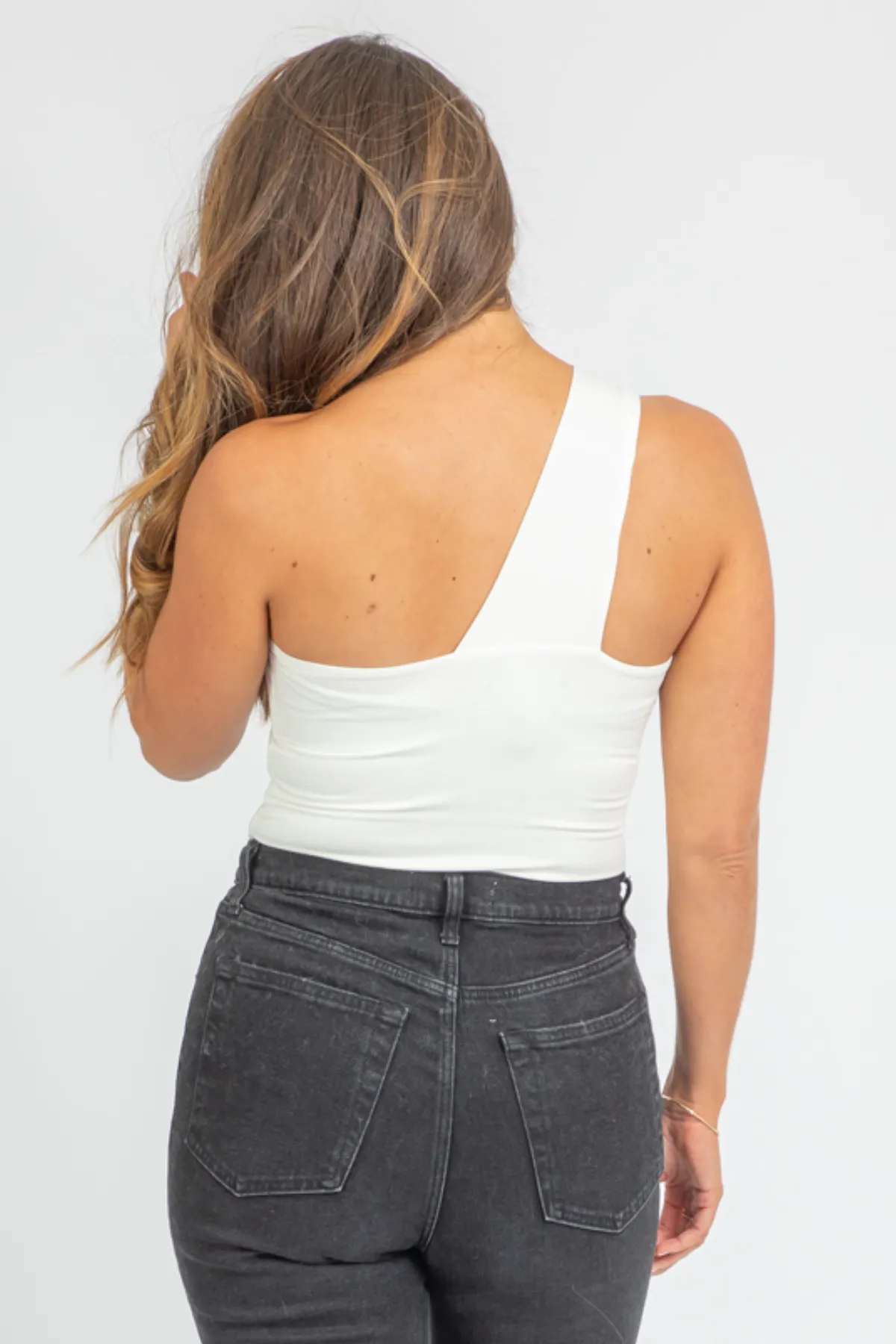 IVORY O-RING STRAP BODYSUIT
