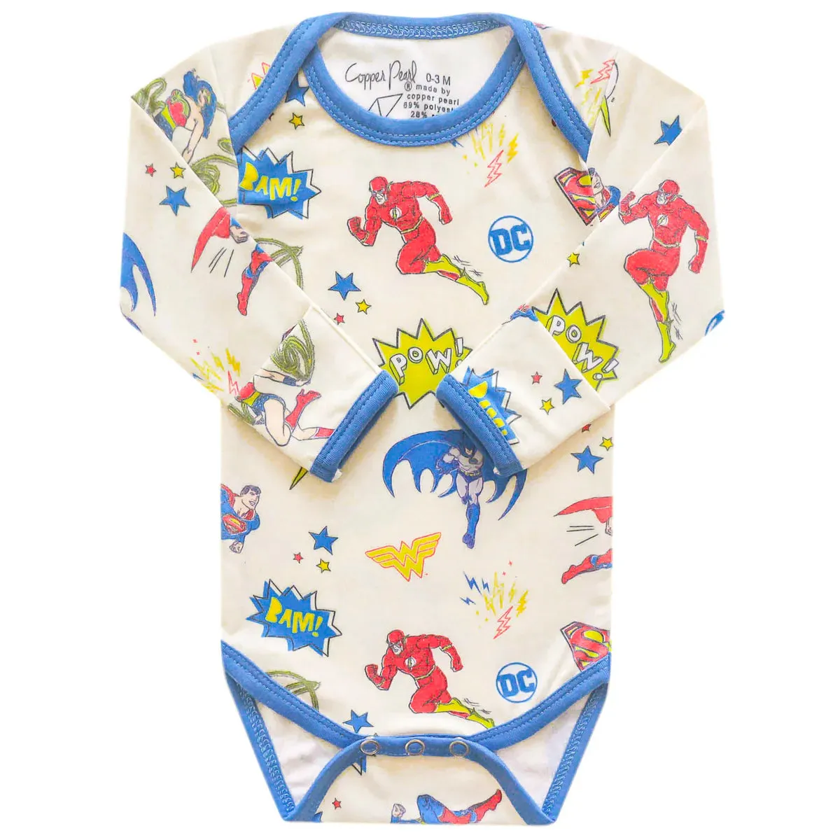 Justice League Long Sleeve Bodysuit