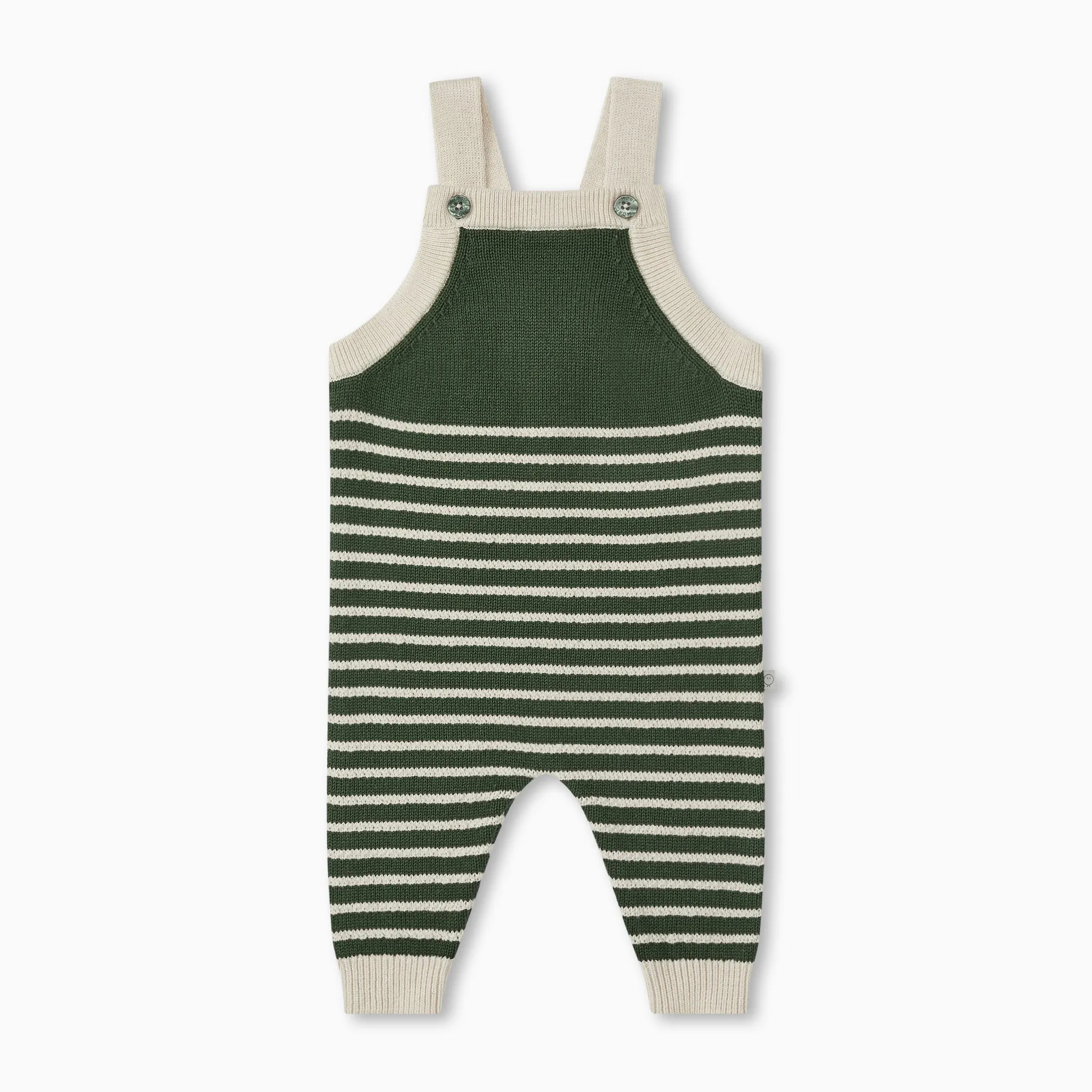 Knitted Striped Dungarees
