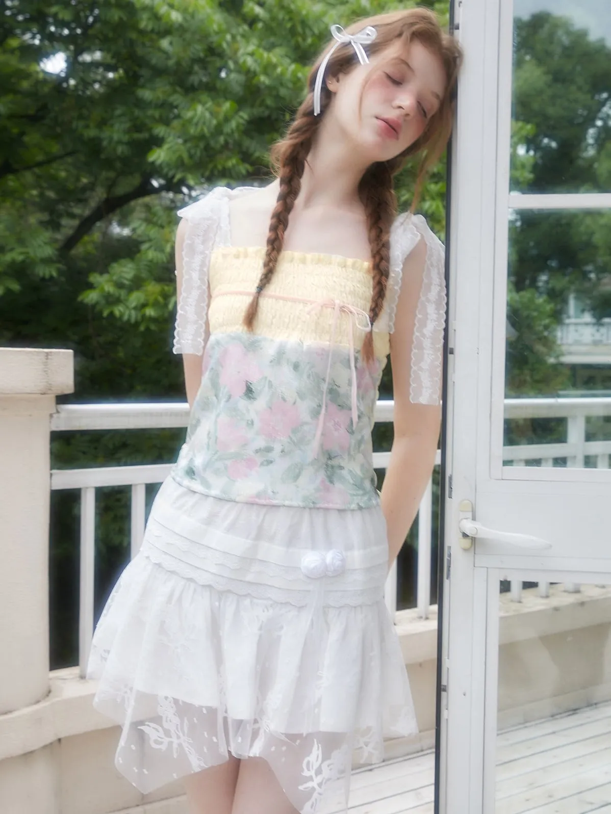 Lace Stitch Short Skirt ＆ Long Skirt