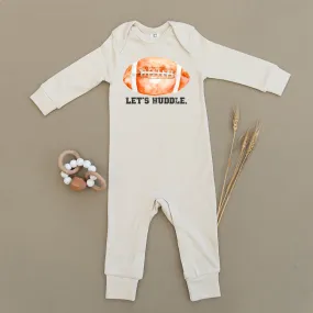 Let's Huddle Football Organic Baby Playsuit