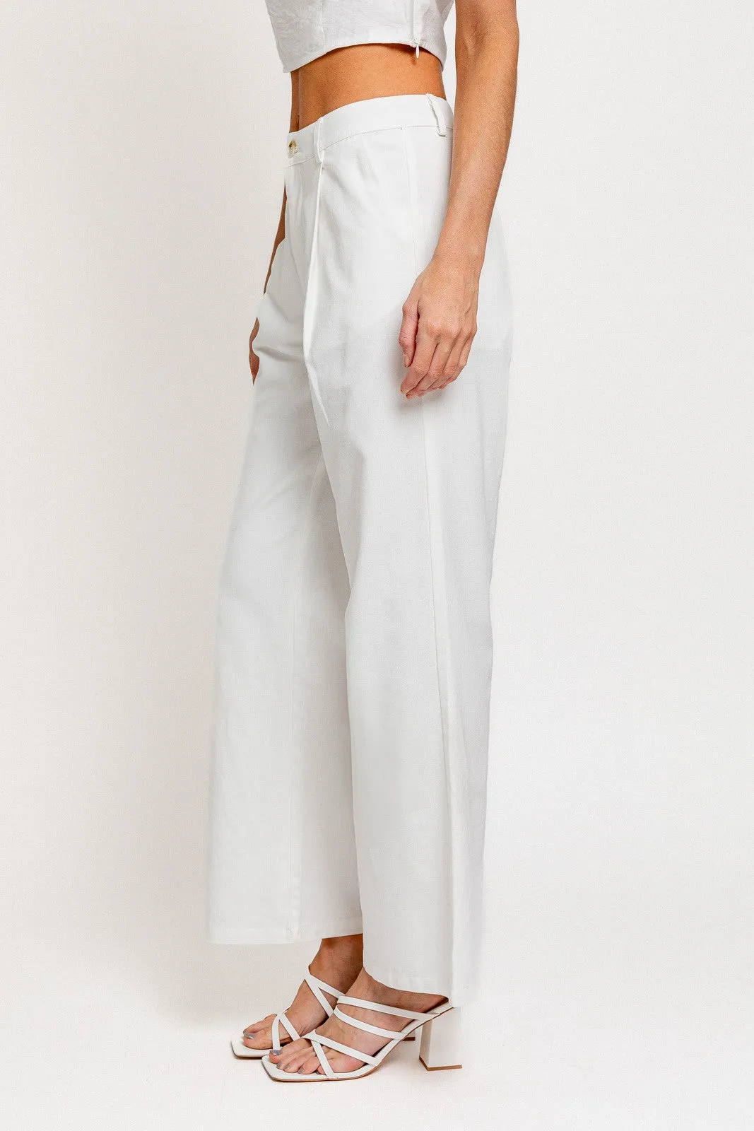 Linen white pants