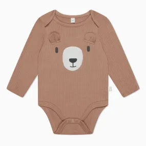 Little Bear Ribbed Long Sleeve Bodysuit