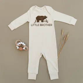 Little Brother Bear Organic Baby Playsuit