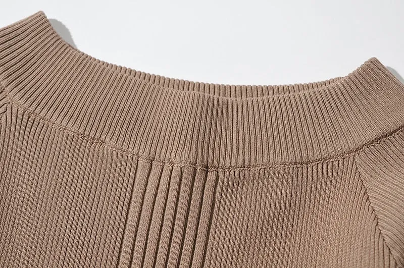 Long Sleeve Ribbed Knit Bodysuit - Multiple Colors