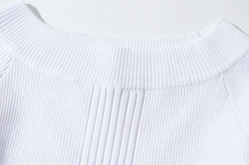 Long Sleeve Ribbed Knit Bodysuit - Multiple Colors