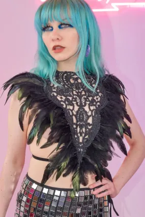 Love Khaos Gypsy Lace Top Noir
