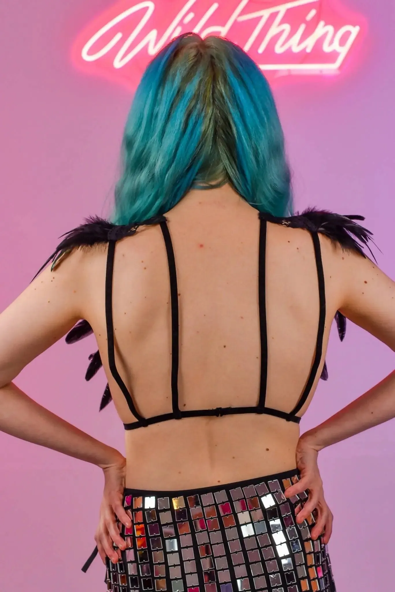 Love Khaos Gypsy Lace Top Noir
