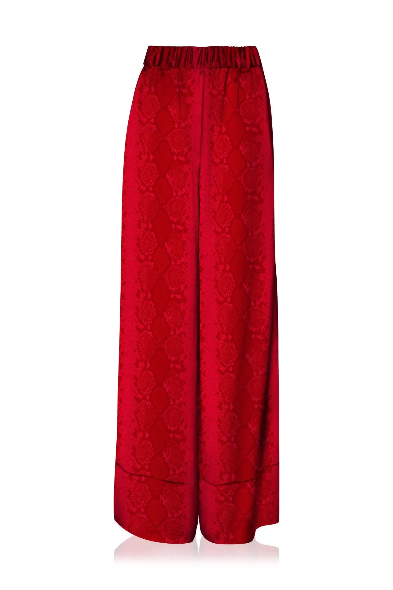 Made With Sustainable Silk Cupro  Wide Leg Pants