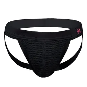 Men's Sexy Hollow Out Supporter / Elastic Jockstrap Briefs / Male Erotic Underwear