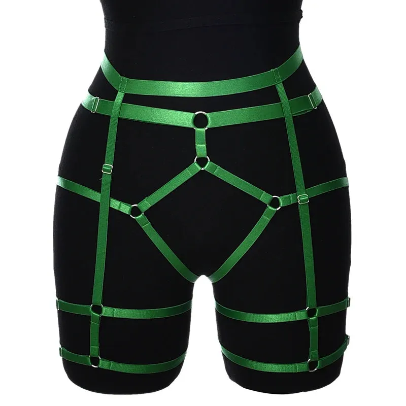 Metallic Colours Elastic Harness Body Cage