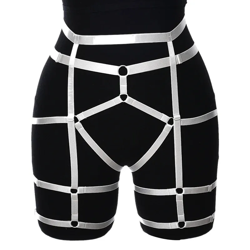 Metallic Colours Elastic Harness Body Cage