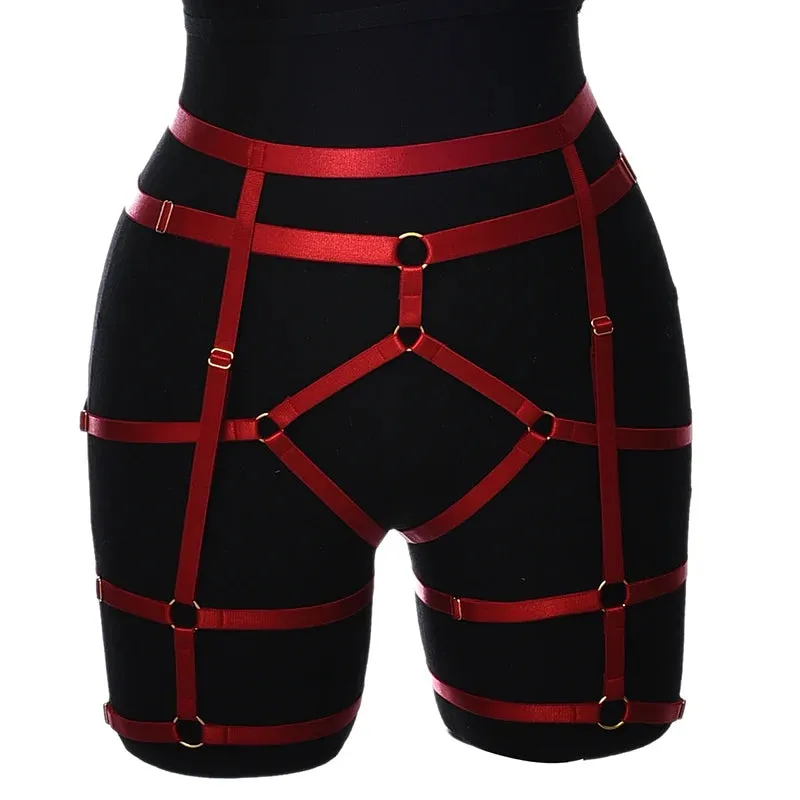 Metallic Colours Elastic Harness Body Cage
