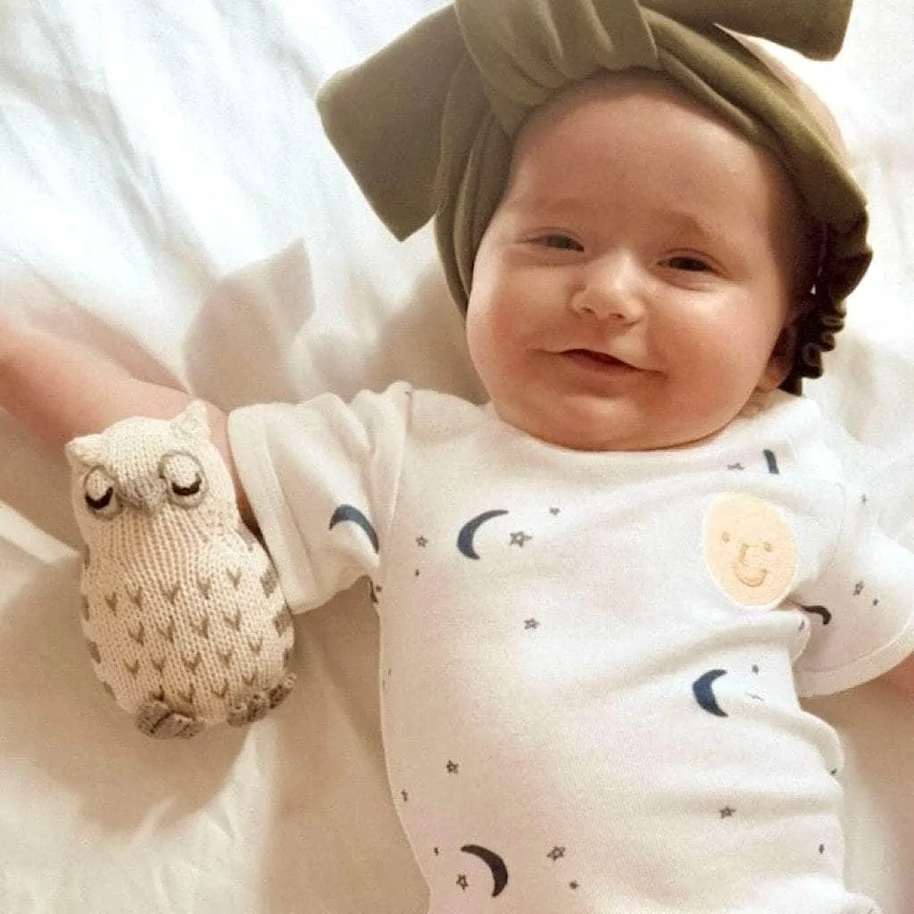 Moon and Stars Organic Cotton Baby Bodysuit