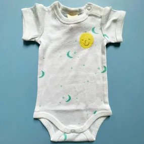 Moon and Stars Organic Cotton Baby Bodysuit
