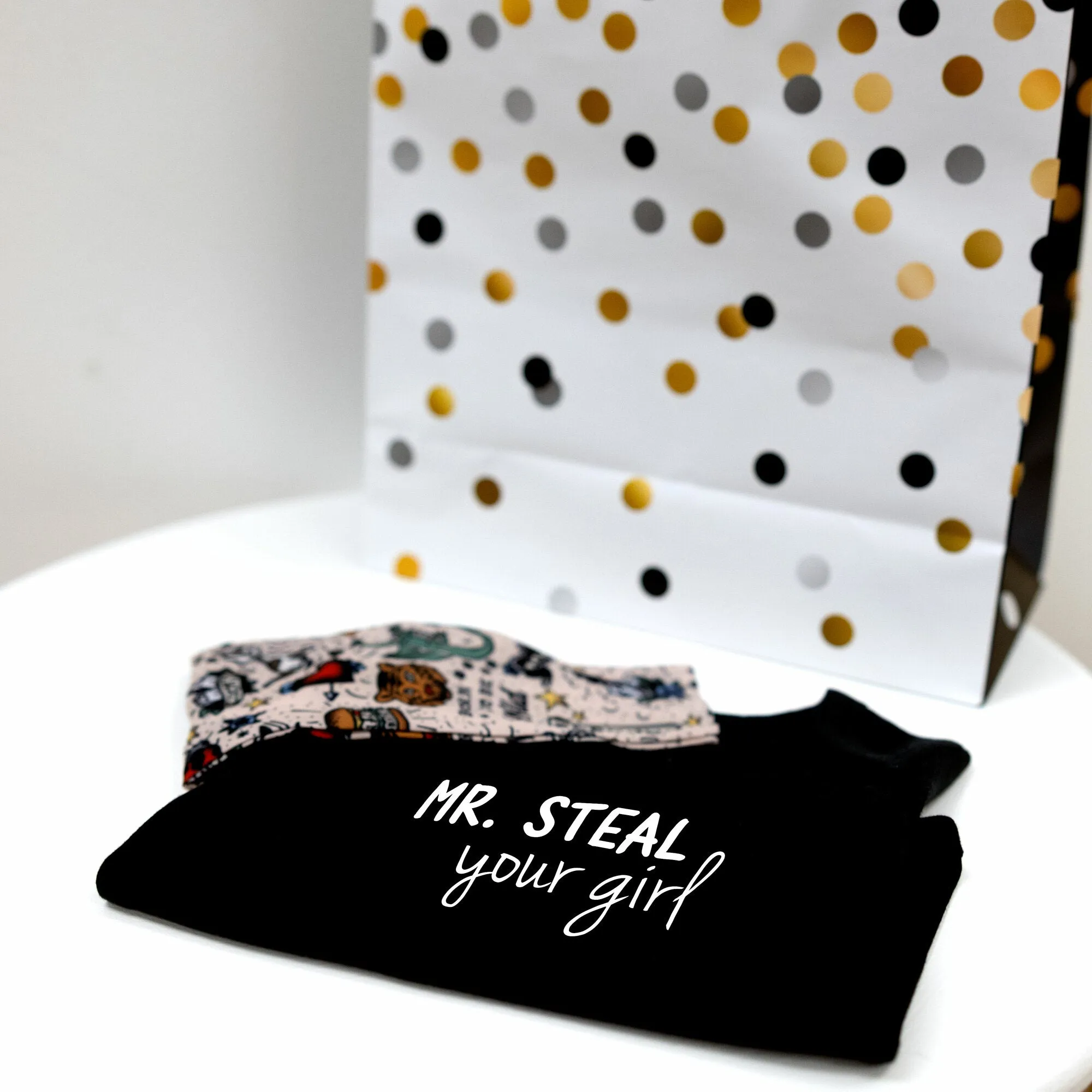 Mr. Steal Biker Tat Tee Bodysuit