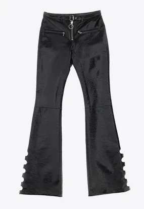 Multi-Buckle Bootcut Pants