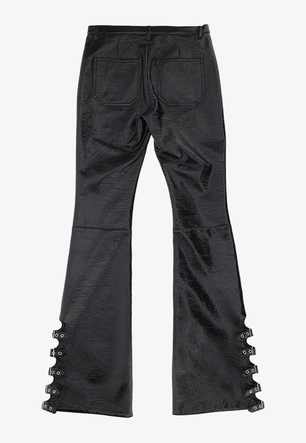 Multi-Buckle Bootcut Pants