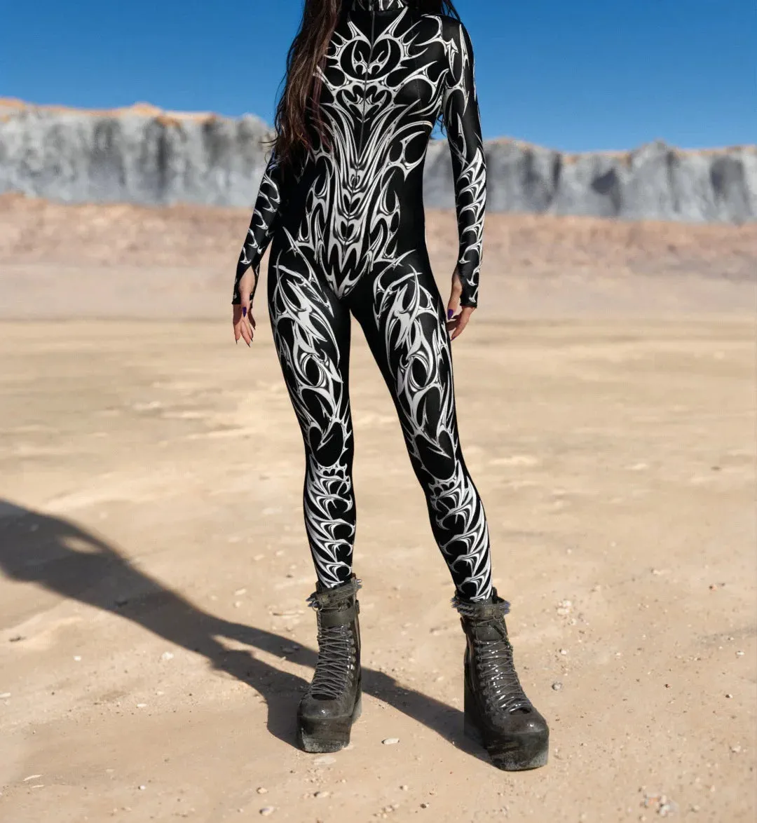 Multicolour Goddess Jumpsuit Cosplay Rave Festival Party Outfit