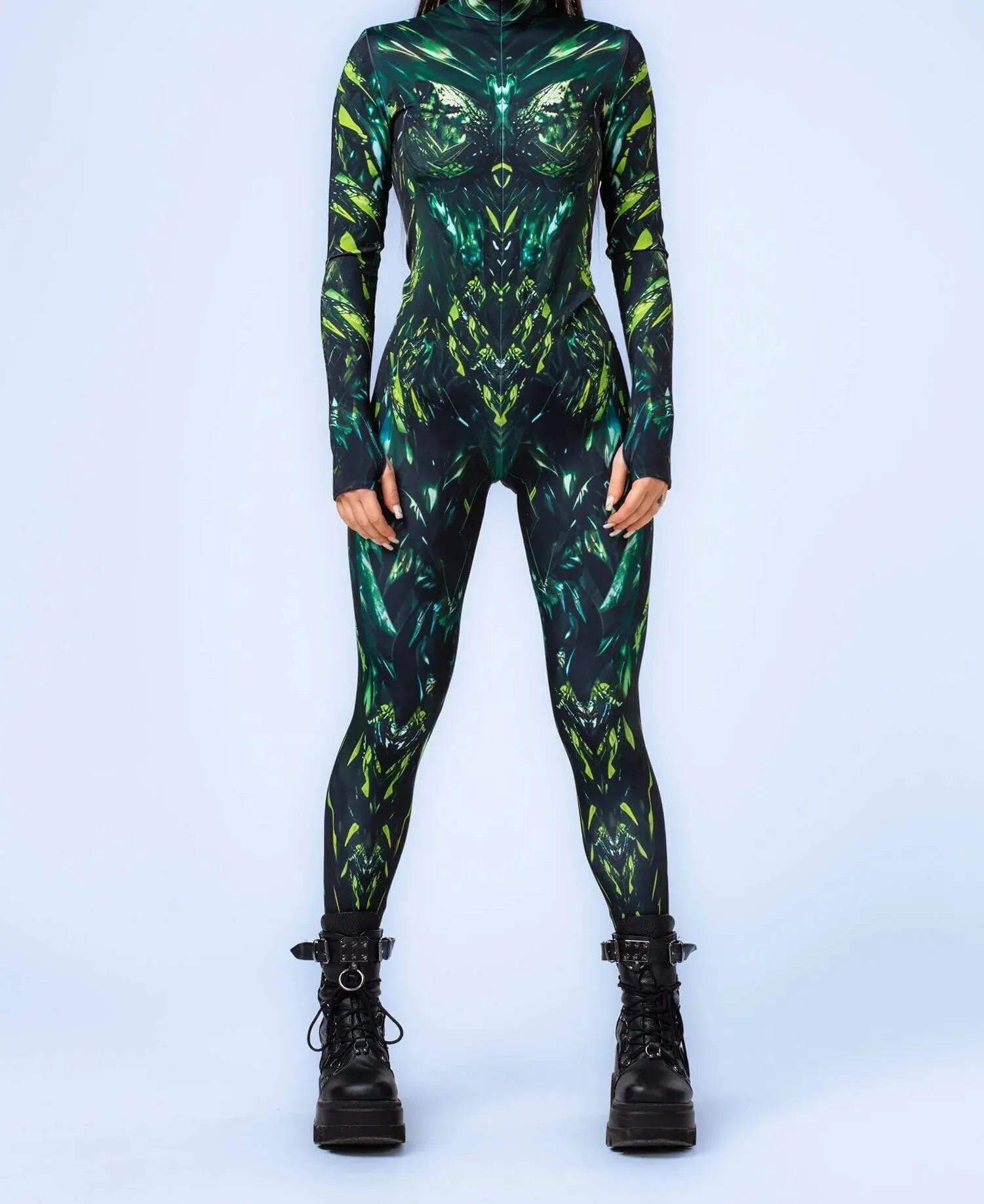 Multicolour Goddess Jumpsuit Cosplay Rave Festival Party Outfit