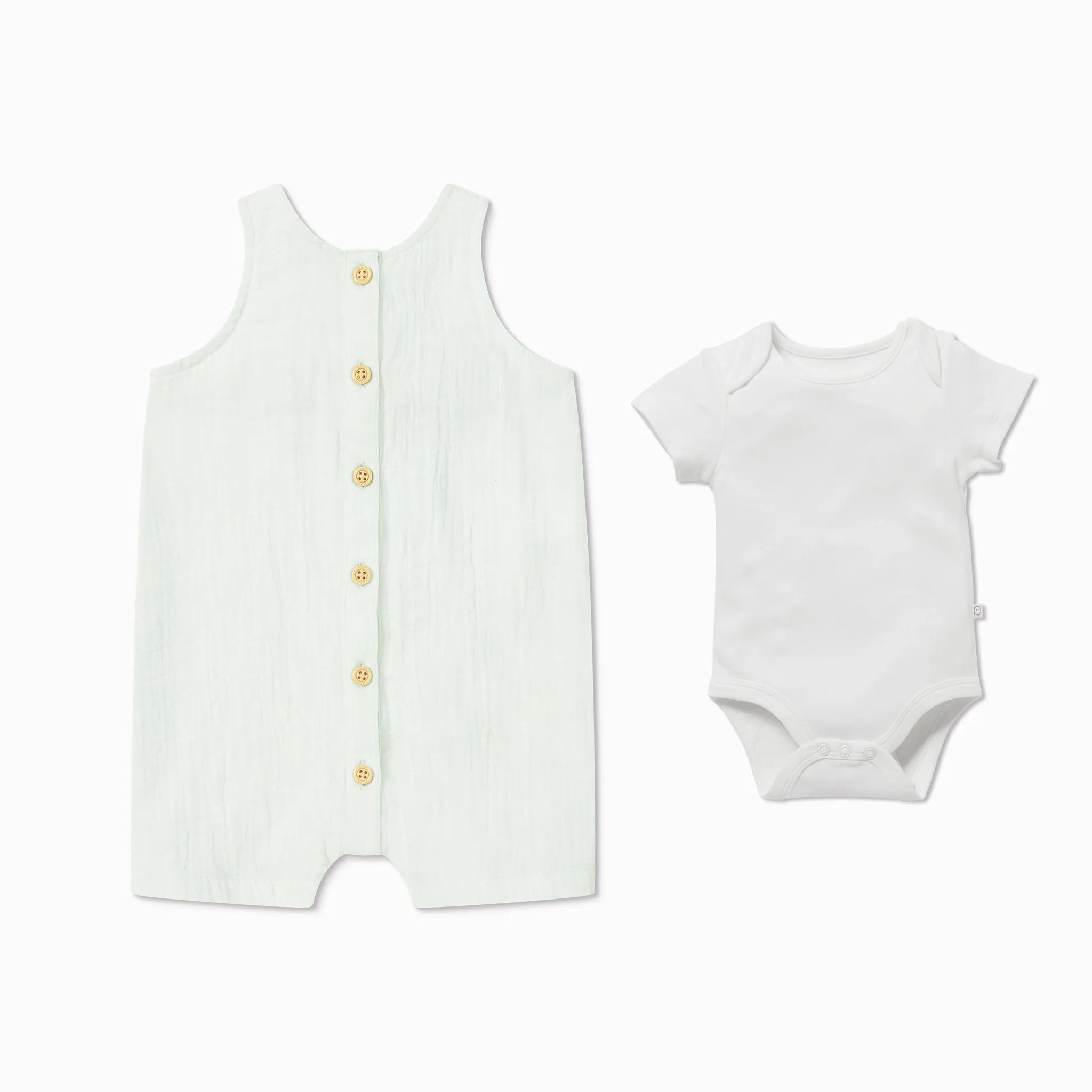 Muslin Summer Romper & Bodysuit Outfit