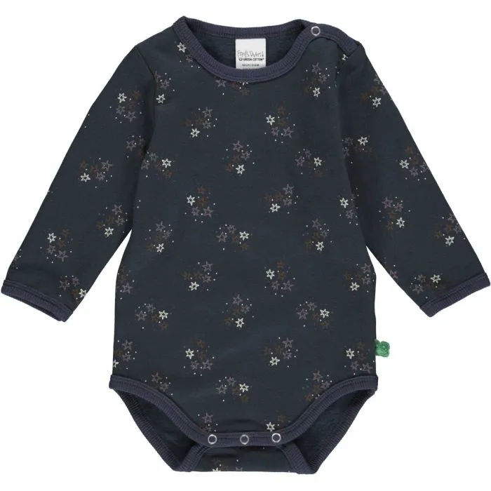 Night Blue Star Long Sleeve Bodysuit