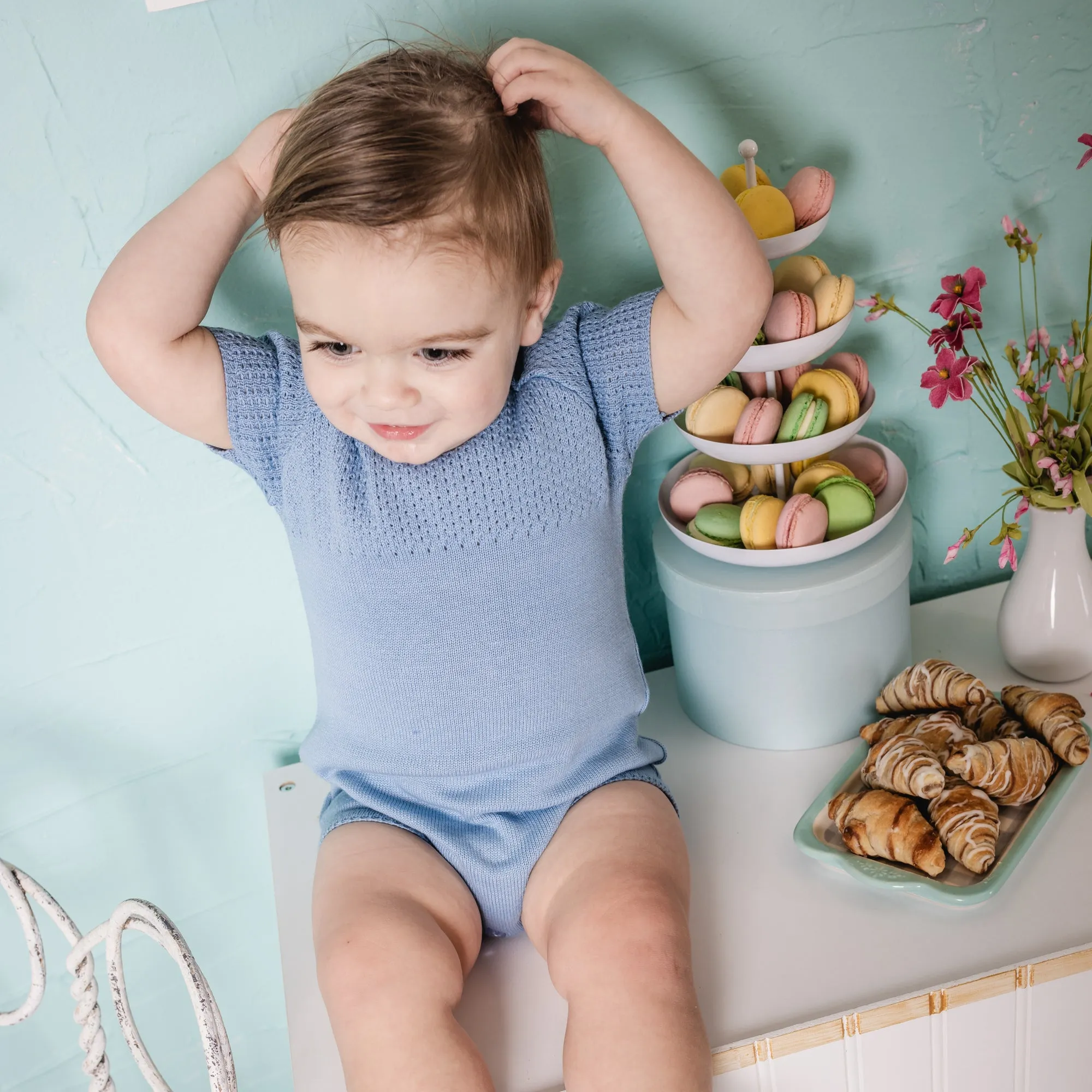 Nova Romper ~ Blue