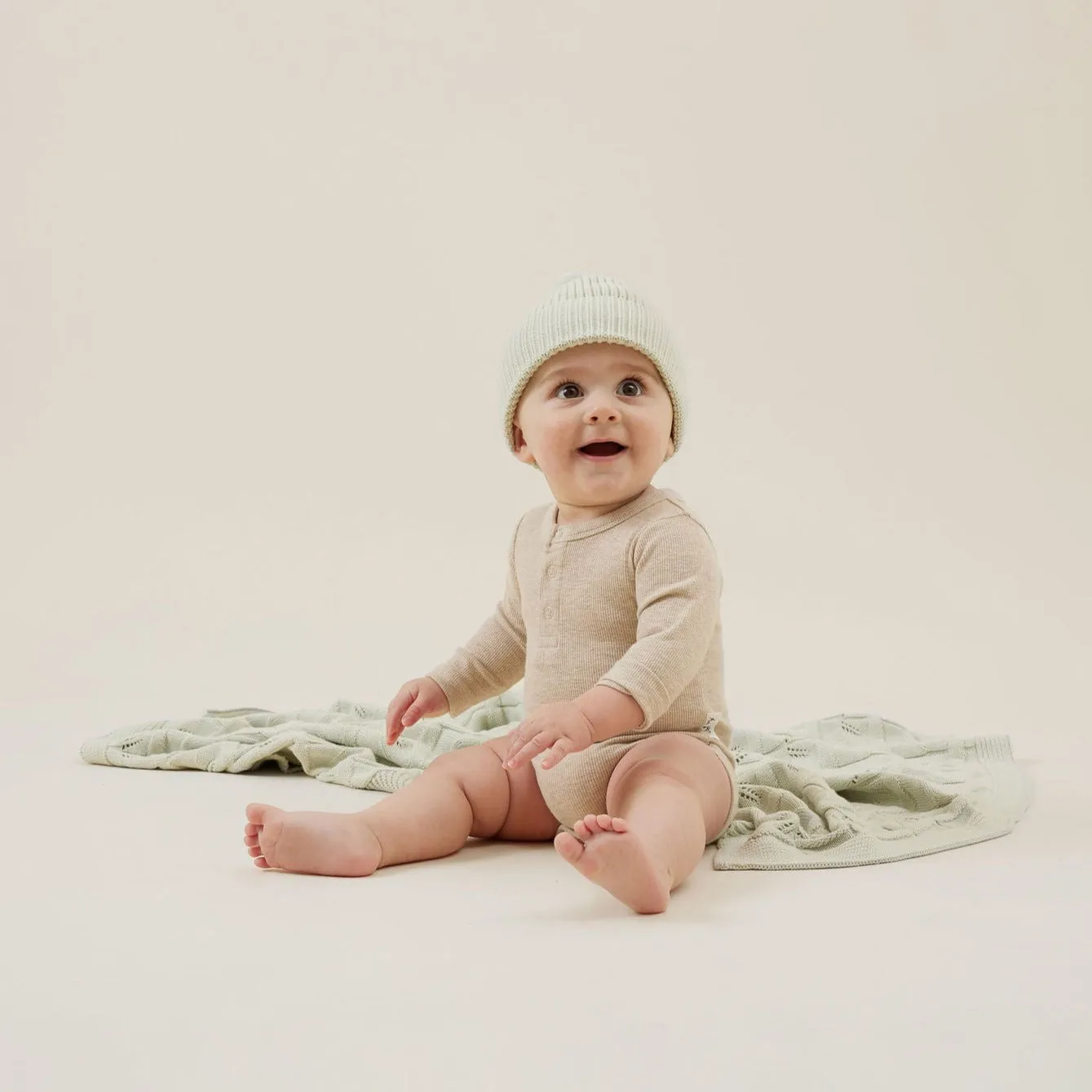 Oatmeal Marle Rib Bodysuit