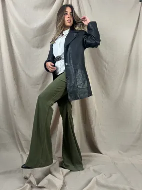 Olive Flared Corduroy Pants