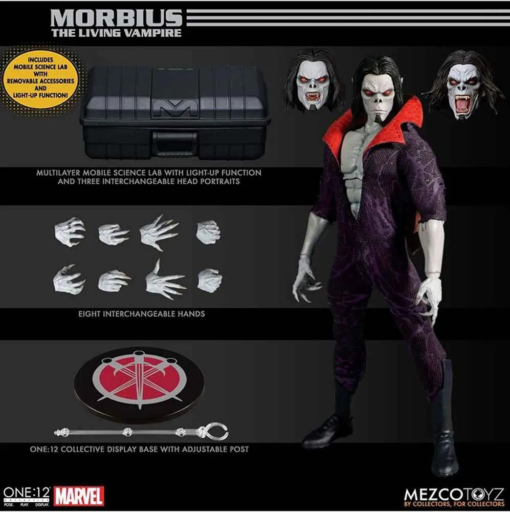 One-12 Collective Marvel Morbius 6.5 Inch 1/12 Action Figure