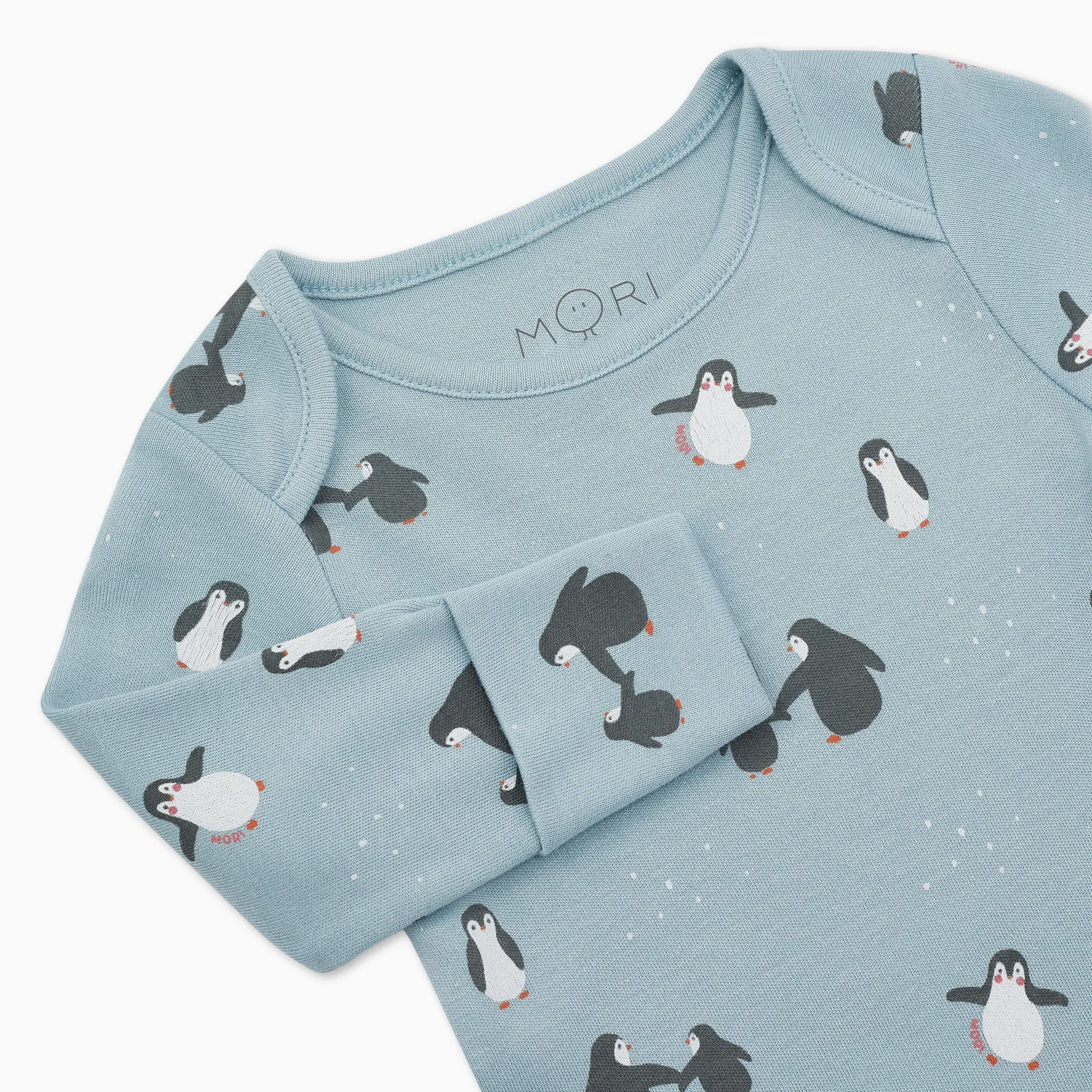 Penguin Print Long Sleeve Bodysuit