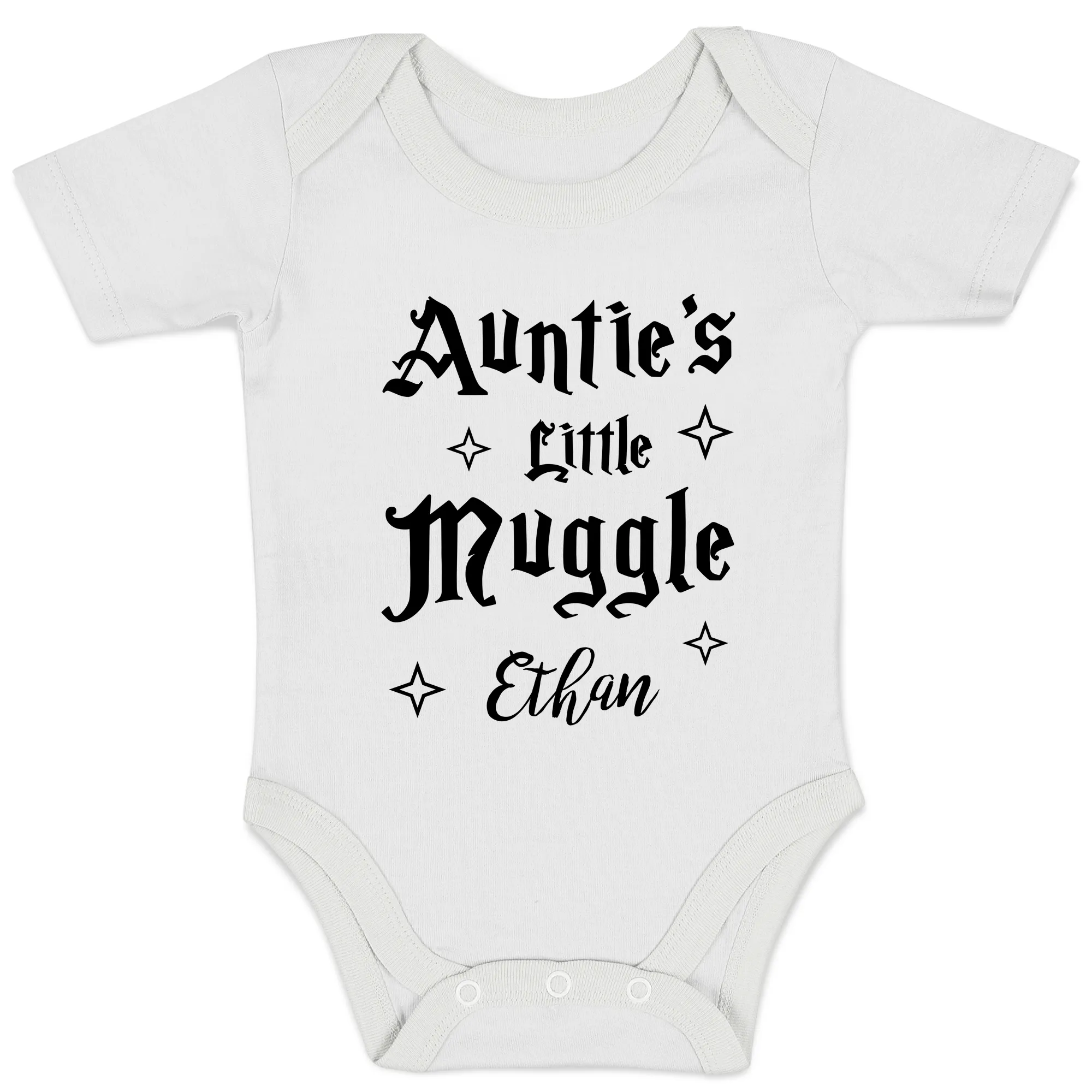 [Personalized] Endanzoo Organic Baby Bodysuit - Auntie's Little Muggle