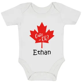 [Personalized] Endanzoo Organic Baby Bodysuit - Canada's Cute Eh