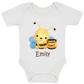[Personalized] Endanzoo Organic Baby Bodysuit - Honey Bee