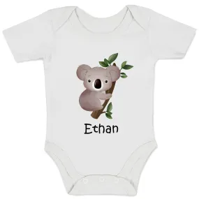 [Personalized] Endanzoo Organic Baby Bodysuit - Koala