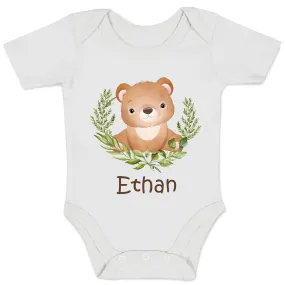 [Personalized] Endanzoo Organic Baby Bodysuit - Little Bear